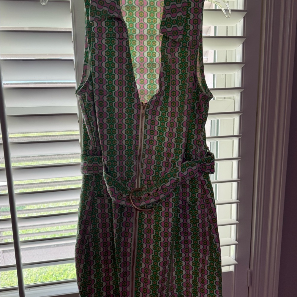 Show Me Your MuMu Vibrant Green and Pink Mini Dress